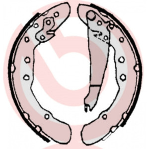 BREMBO S 85 514 Jeu de mâchoires de frein arrière pour 100 Caddy Passat 80 Golf Inca Jetta