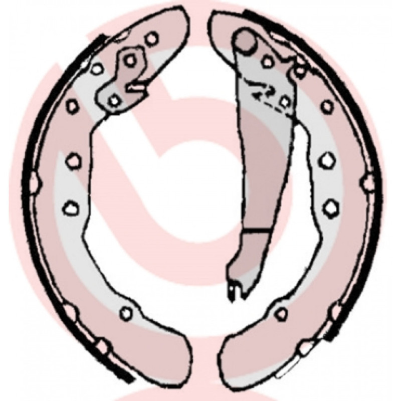 BREMBO S 85 514 Jeu de mâchoires de frein arrière pour 100 Caddy Passat 80 Golf Inca Jetta