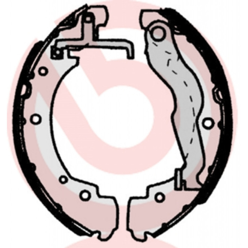 BREMBO S 85 515 Brake Shoe Set Rear for Transporter Sprinter