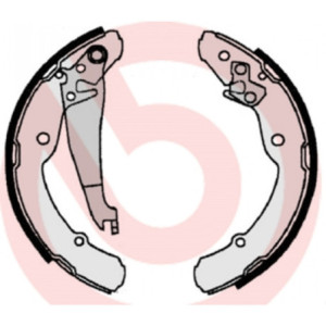 BREMBO S 85 516 Sada brzdových čeľustí zadné pre Octavia Polo Beetle Roomster Caddy Jetta Inca CC