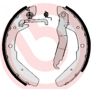 BREMBO S 85 517 Juego de zapatas de frenos trasero para VW Transporter