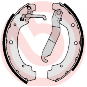 BREMBO S 85 534 Juego de zapatas de frenos trasero para VW LT Transporter