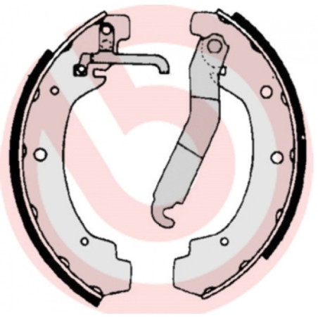 BREMBO S 85 534 Brake Shoe Set Rear for VW LT Transporter