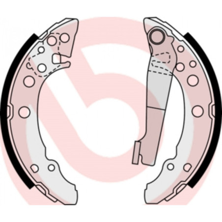 BREMBO S 85 535 Brake Shoe Set Rear for Lupo Arosa A2