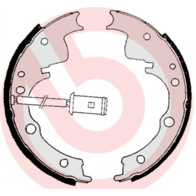 BREMBO S A6 505 Zestaw szczęk hamulcowych tył dla Iveco Daily