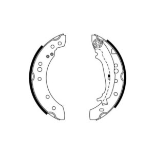 BOSCH 0 986 487 746 Sada brzdových čeľustí pre