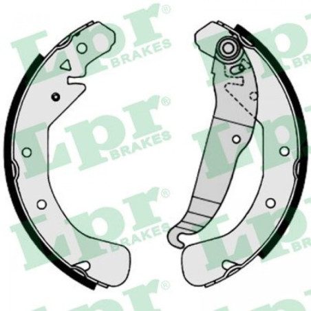 LPR 07200 Juego de zapatas de frenos para