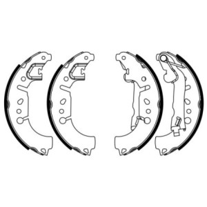 BOSCH 0 986 487 956 Bremsbackensatz für