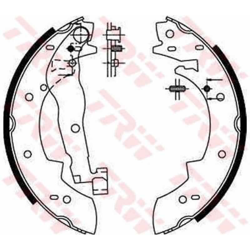 TRW GS6190 Brake Shoe Set Rear for