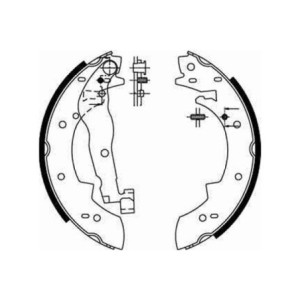 TRW GS6190 Jeu de mâchoires de frein pour