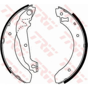 TRW GS6207 Jeu de mâchoires de frein pour