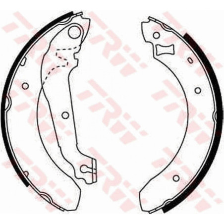 TRW GS6207 Bremsbackensatz für
