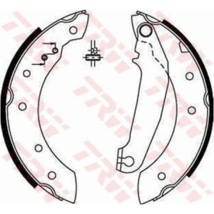 TRW GS6233 Brake Shoe Set Rear for