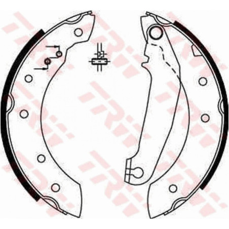TRW GS6233 Brake Shoe Set Rear for