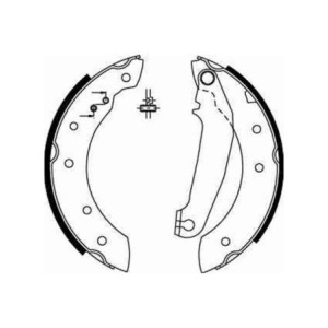 TRW GS6233 Jeu de mâchoires de frein pour