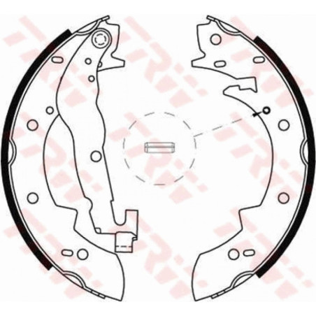 TRW GS6237 Brake Shoe Set Rear for