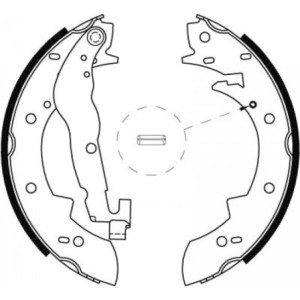 TRW GS6237 Jeu de mâchoires de frein pour