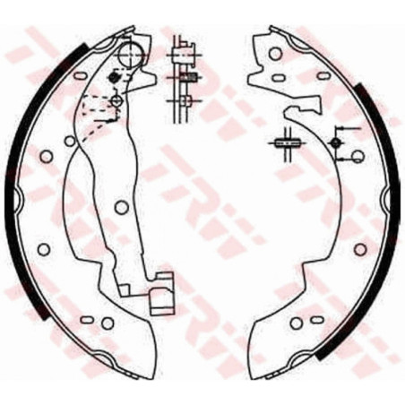 TRW GS6251 Kit ganasce freno per