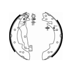 TRW GS6251 Juego de zapatas de frenos para