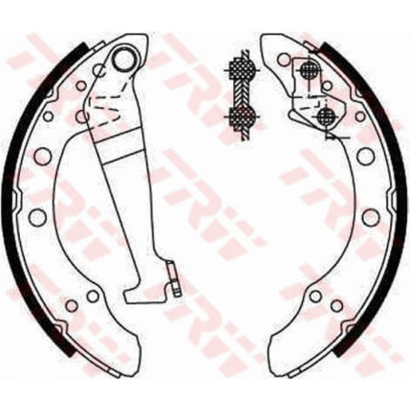 TRW GS8092 Brake Shoe Set Rear for