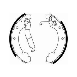 TRW GS8151 Kit ganasce freno per