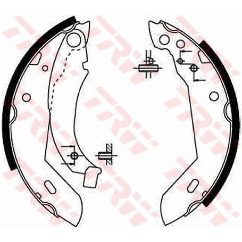 TRW GS8158 Brake Shoe Set Rear for