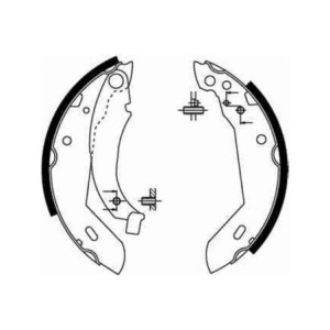 TRW GS8158 Brake Shoe Set Rear for