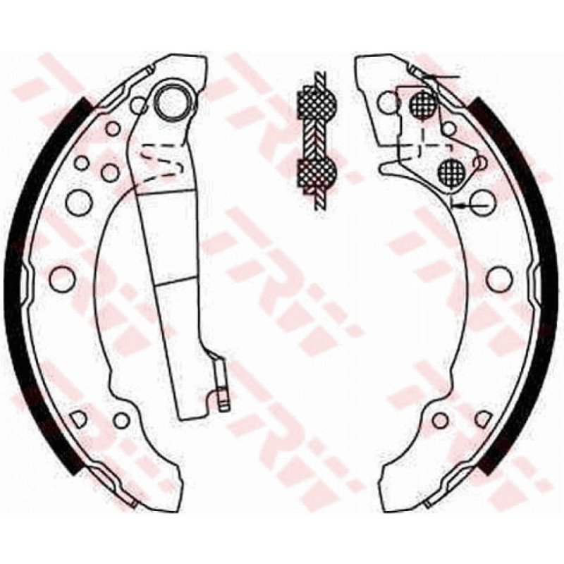 TRW GS8166 Kit ganasce freno per