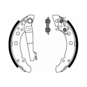 TRW GS8166 Brake Shoe Set Rear for