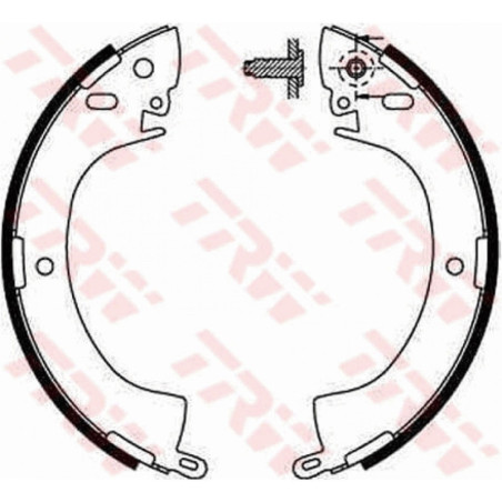 TRW GS8185 Kit ganasce freno per