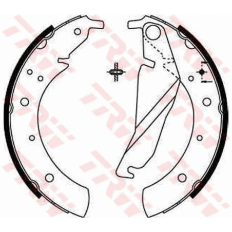 TRW GS8209 Bremsbackensatz für