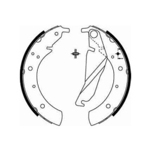 TRW GS8209 Brake Shoe Set Rear for
