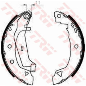 TRW GS8240 Kit ganasce freno per