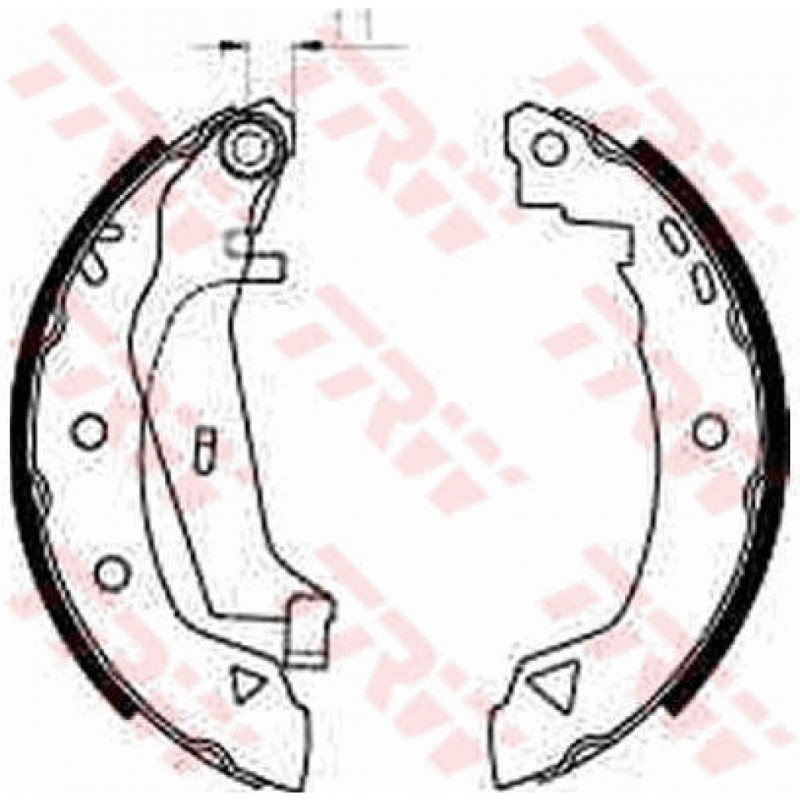 TRW GS8240 Brake Shoe Set Rear for