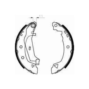 TRW GS8240 Kit ganasce freno per