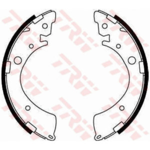 TRW GS8245 Brake Shoe Set Rear for