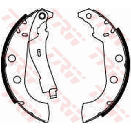 TRW GS8272 Kit ganasce freno per