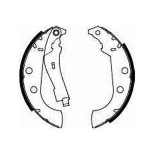 TRW GS8272 Kit ganasce freno per