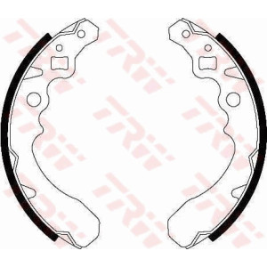 TRW GS8282 Jeu de mâchoires de frein pour