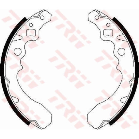 TRW GS8282 Brake Shoe Set Rear for