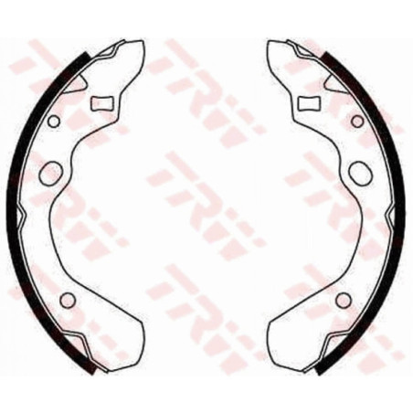 TRW GS8290 Brake Shoe Set Rear for