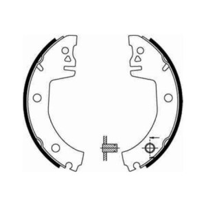 TRW GS8300 Kit ganasce freno per