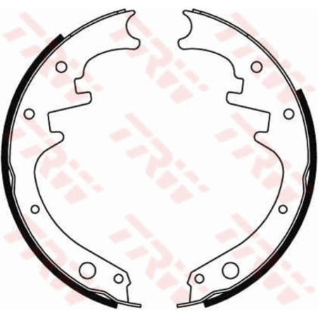 TRW GS8412 Kit ganasce freno per