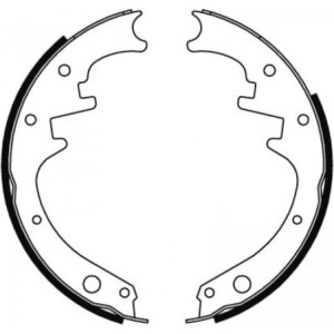 TRW GS8412 Brake Shoe Set Rear for