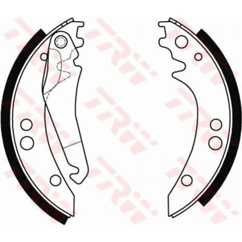 TRW GS8434 Brake Shoe Set Rear for