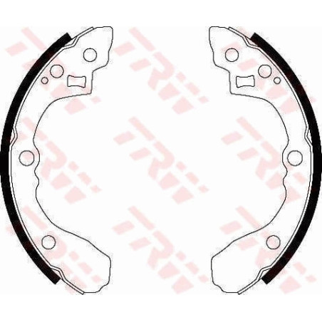 TRW GS8439 Brake Shoe Set Rear for