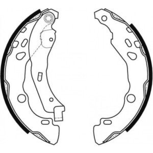 TRW GS8455 Bremsbackensatz für