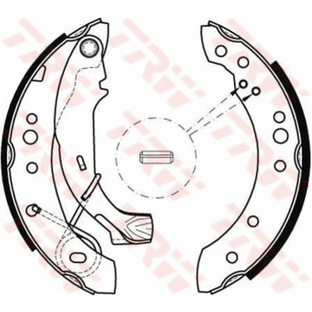 TRW GS8467 Kit ganasce freno per