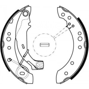 TRW GS8467 Bremsbackensatz für