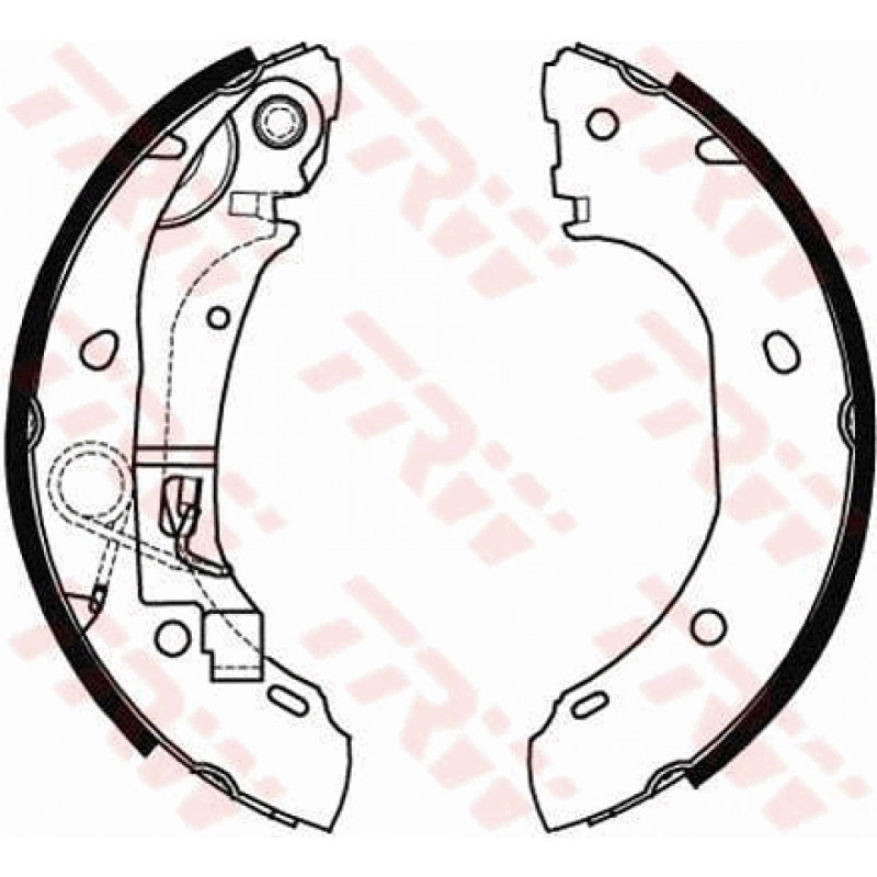 TRW GS8472 Brake Shoe Set Rear for